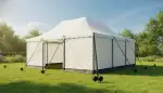 Sicheres Partyzelt 3x6m: Schutz vor Wind