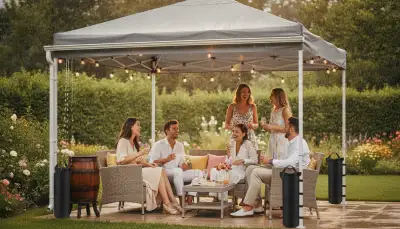 Trocken bleiben: Pavillon-Dachrinnen