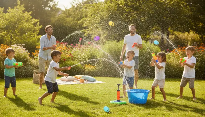 Erfrischende Wasserbomben-Spiele für jede Party