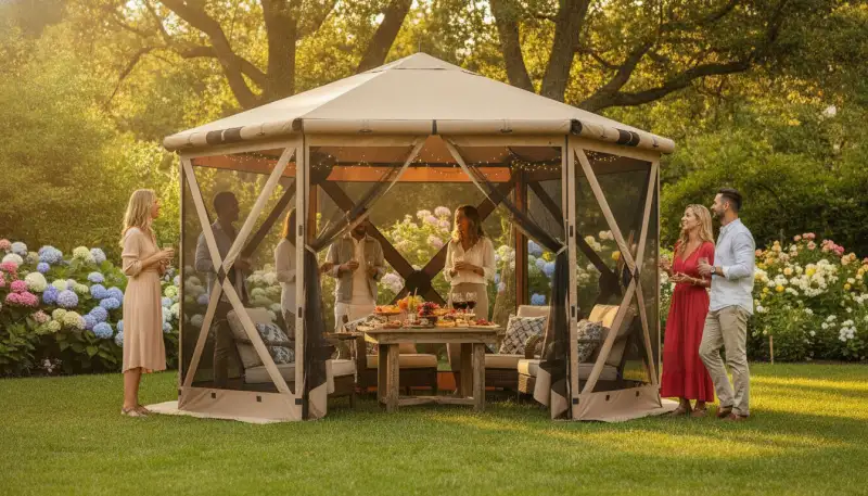 Faltpavillons: Die flexible Party-Oase