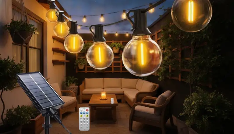 Festzelt Deko: Lichterketten für den Garten