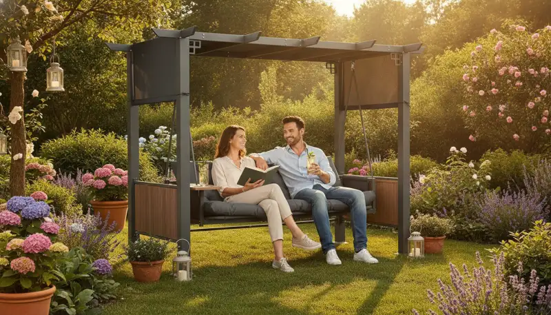 Hollywoodschaukel: Entspannung für den Garten