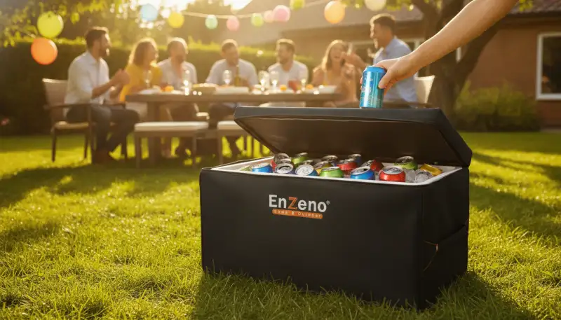 Immer erfrischt: Der perfekte Dosenkühler für Ihre Gartenparty