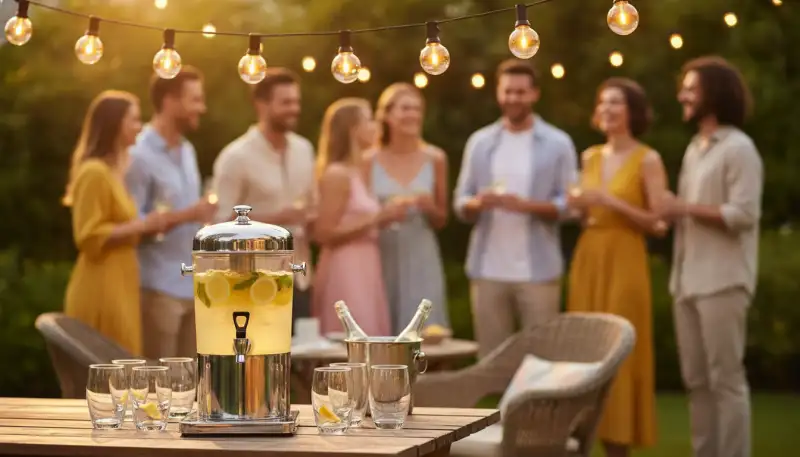 Kühle Drinks: Thermo-Getränkebehälter für Feste