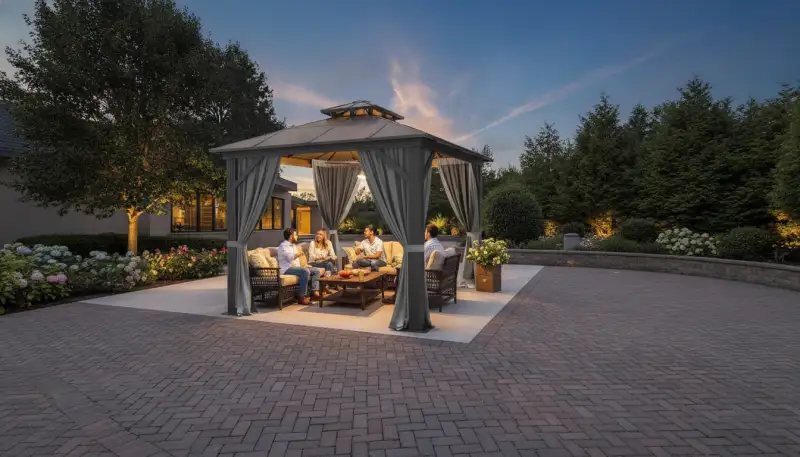 Metall Pavillon: Eleganz und Beständigkeit