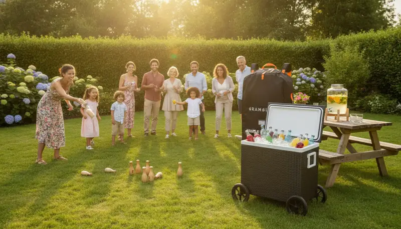Mölkky Meisterschaft im Garten planen