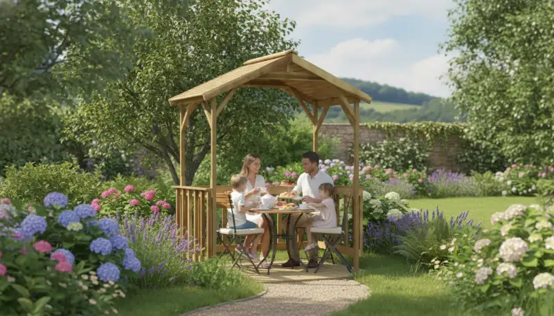 Pavillon Holz: Eleganz und Beständigkeit
