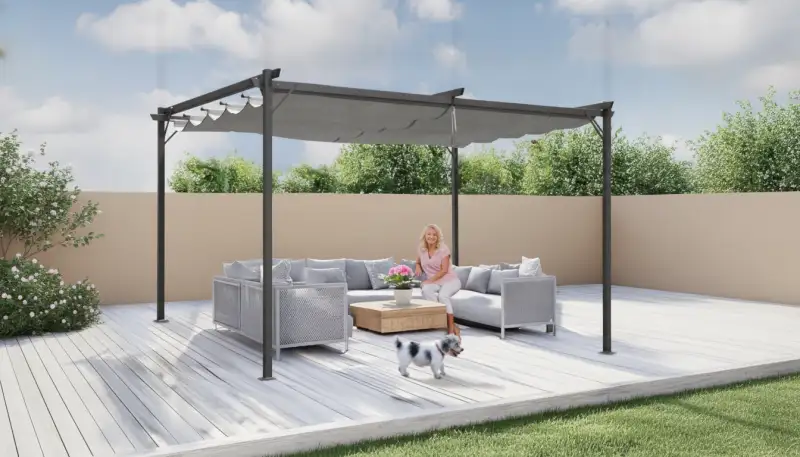 Sonnensegel Pavillon: Flexible Schattenoasen