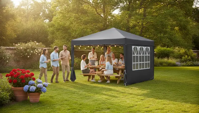 Wetterfestes Pavillon: Feiern ohne Sorgen